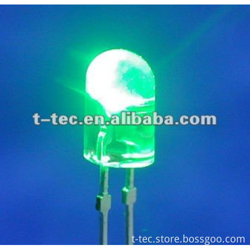 high brightness 5mm green dip led
